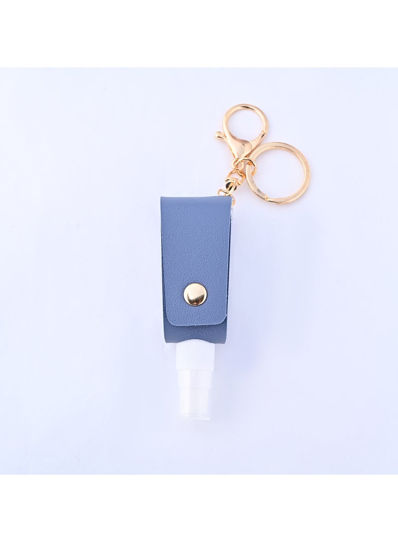 Small Squeeze Bottle with Keychain Portable Empty Travel Bottles Hand Refillable Containers for Liquid Storage 