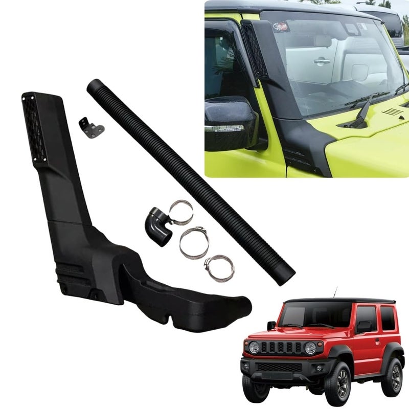 TRX AUTO Off-Road Air Intake Snorkel For Suzuki Jimny 2 Door & 5 Door 2018 To 2025 | Suzuki Jimny 2025 Accessories | Black Ram Snorkel| Bolt on, No Drilling required | - Image 1