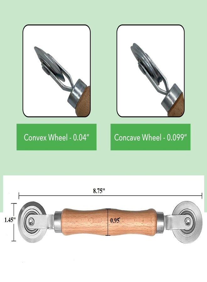 FINE PRODUCT SUPPLY Screen Tool - Screen Rolling Tool with Wooden Handle and Steel Wheel for Screen Repair - Durable Tool for Installing Screens for Door & Window - Image 2