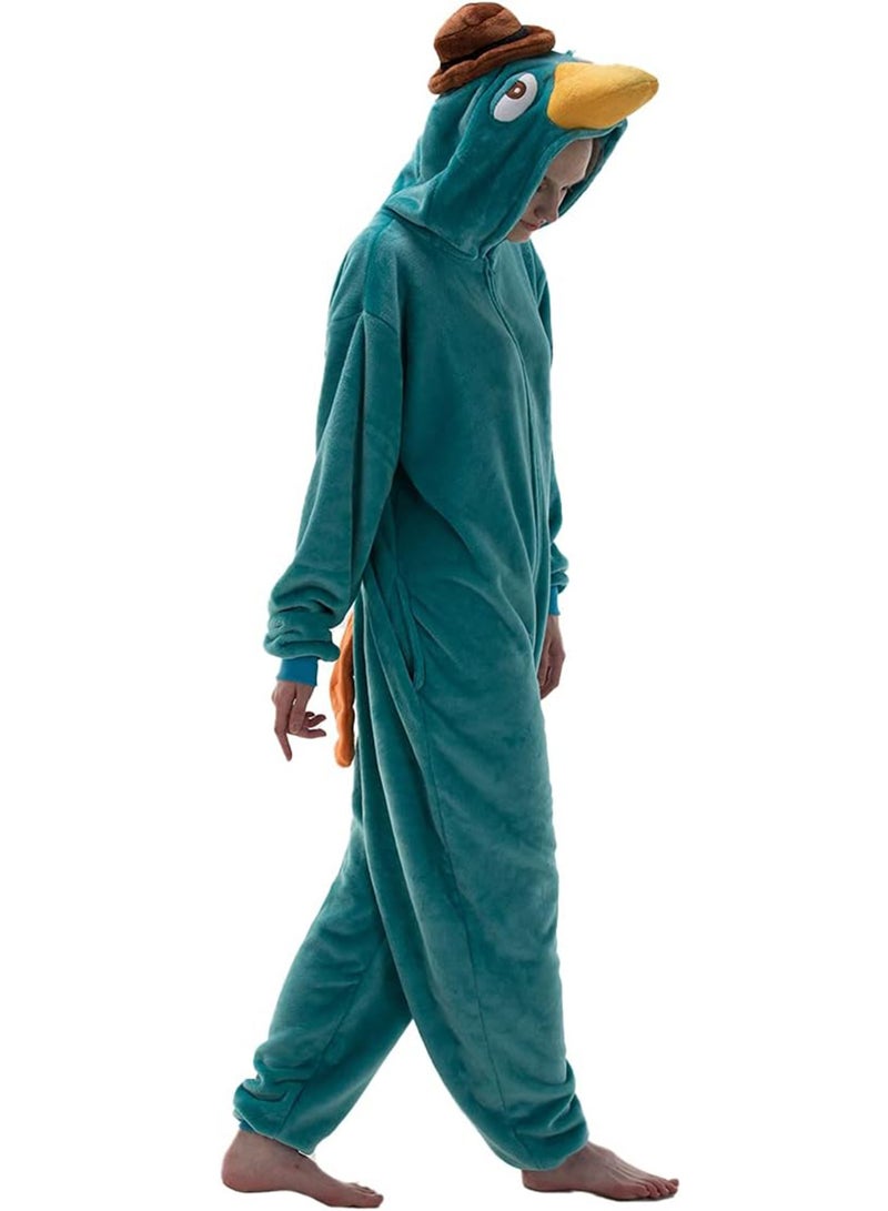 Snug Fit Unisex Adult Onesie Pajamas, Cosplay Animal One Piece  Costume Sleepwear Homewear  - Image 1