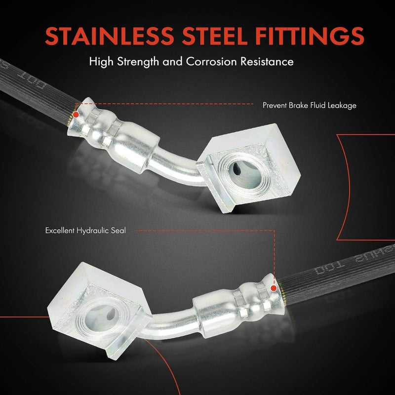 A-Premium Front Driver Side Brake Hydraulic Hose - Image 4