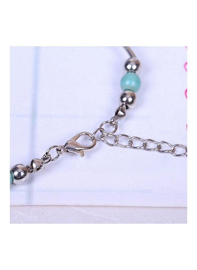 NIBEMINENT - Turquoise Beads Alloy Bangle - Image 1