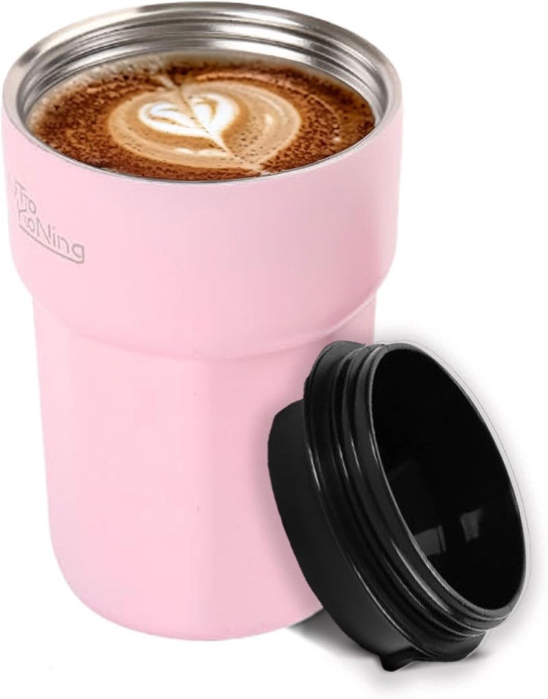 Otto Koning Thermal Mug 350 ml, Coffee Mug to Go with Leak-proof Lid, Reusable Coffee Cups for Travel, Stainless Steel Coffee Cup for Hot and Cold Coffee Water and Tea - Image 2