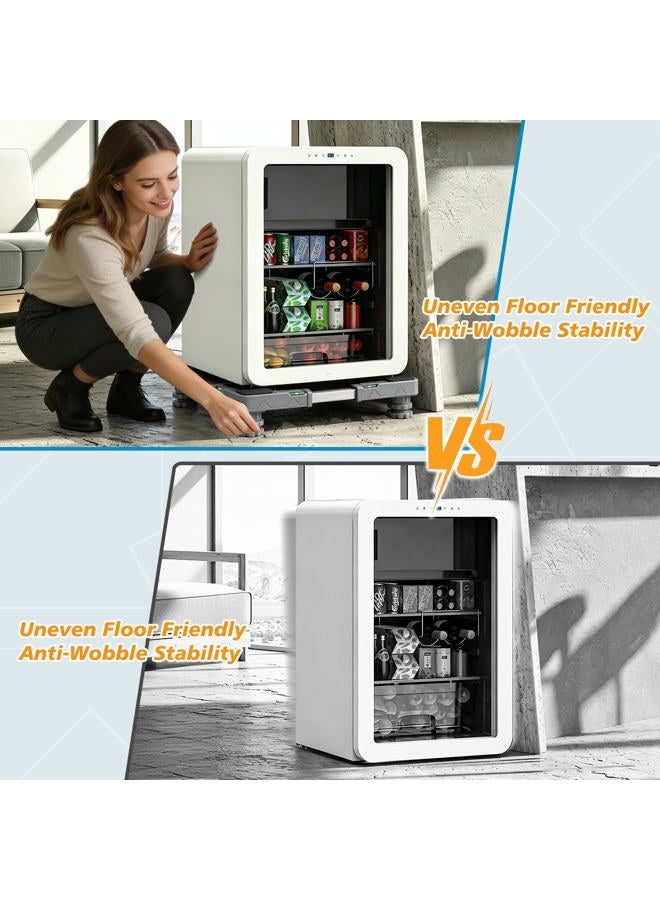 I'SMARTMOON ismartmoon Universal Mobile Base Fridge Stand with 4 Strong Feet Multi-Functional Adjustable Base for Adjustable Dryer, Washing Machine and Refrigerator (4 Strong Feet) - Image 3