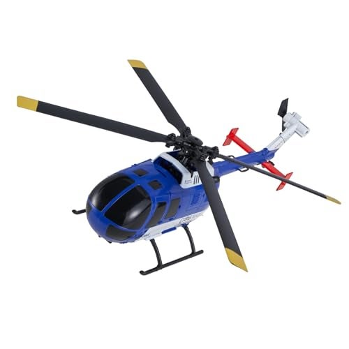 VEVOR طائرة هليكوبتر VEVOR RC 24GHz 4 مروحة طائرة هليكوبتر تحكم عن بعد مع جيروسكوب 6 محاور طائرة RC 4 قنوات للمبتدئين ضوء LED إقلاع وهبوط بضغطة واحدة ألعاب طائرات للأطفال من سن 8 سنوات وما فوق - Image 1