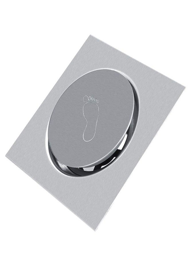 ميلتريب مصرف دش مربع، مصرف أرضي من الفولاذ المقاوم للصدأ مع غطاء قابل للإزالة ومصفاة شعر، يمنع الروائح من الدخول عبر المصرف، للحمام والمطبخ والجراج والطابق السفلي والمرحاض - Image 1