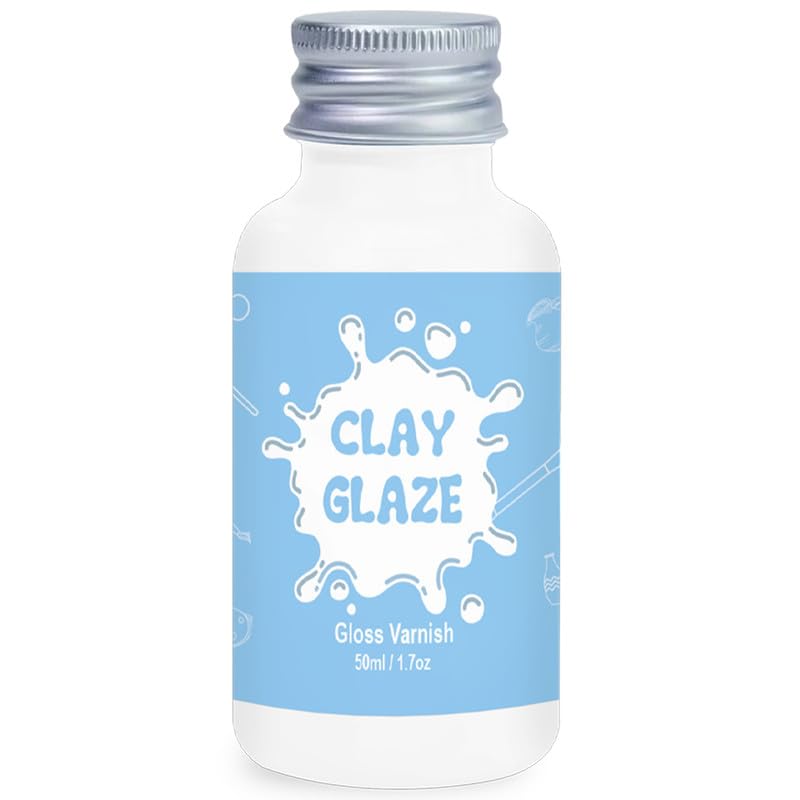 50ml Air Dry Clay GlazeAir Dry Clay Varnish for Airdry ClayClay Varnish for Air Drying Clay Can Used to Prevent Clay Cracking Scratches and WearIt Can Also Having a Glossy Glaze Effect Gloss