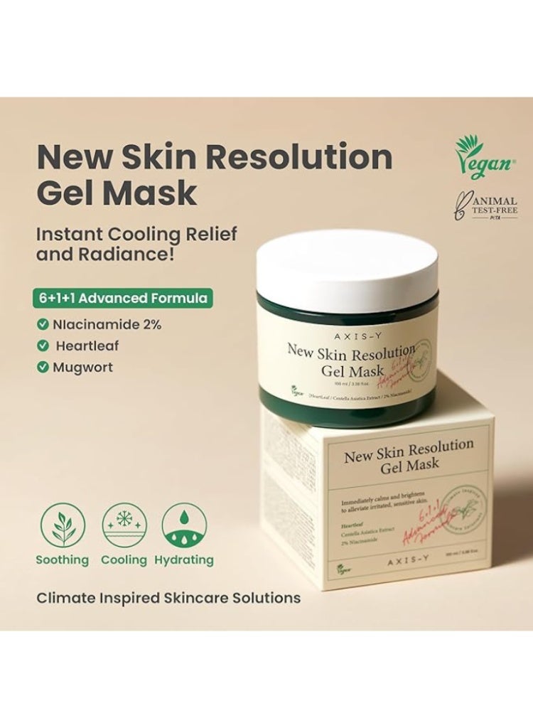 Axis-Y New Skin Resolution Gel Mask for Soothing, Repairing & Clearer Skin - Image 3