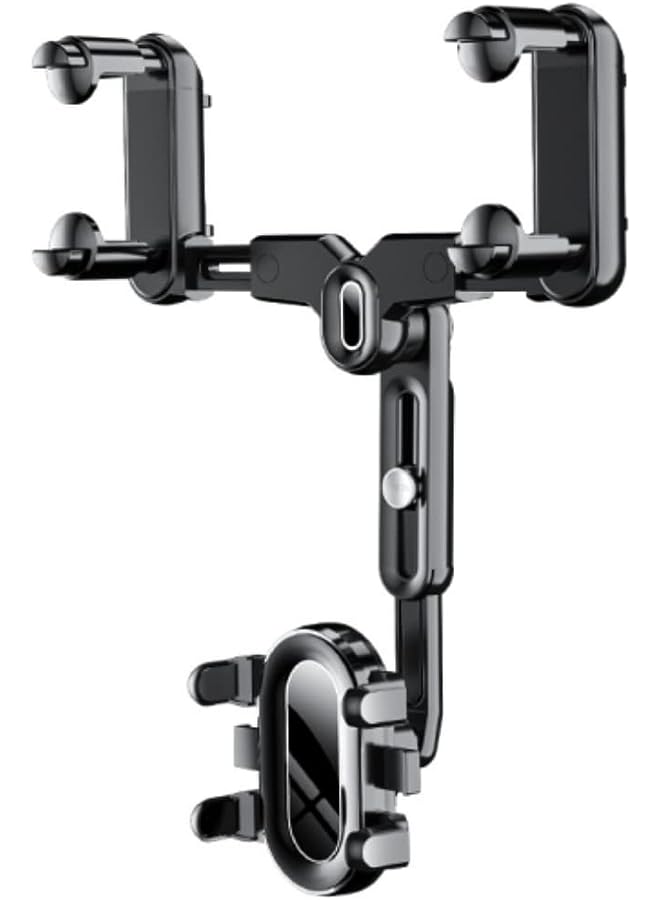 PROMASS Rear View Mirror Car Phone Holder, Rotatable and Retractable Rear View Mirror Phone Holder, 360°Rotatable Car Phone Holder Mount Rearview Mirror Phone Holder for Car Compatible - Image 1