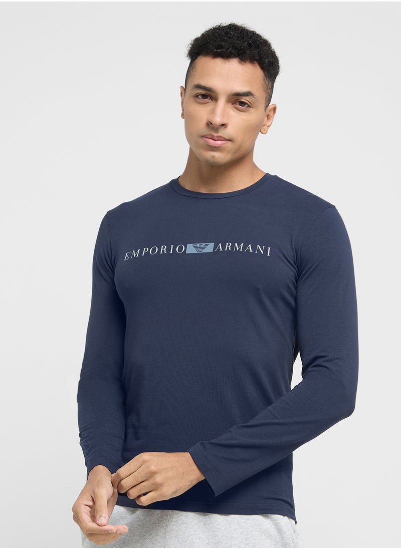 EMPORIO ARMANI Logo Crew Neck T-Shirt  - Image 1