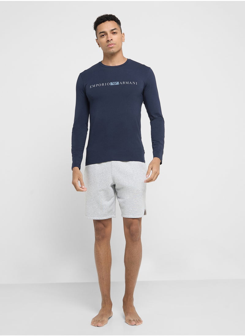 EMPORIO ARMANI Logo Crew Neck T-Shirt  - Image 4