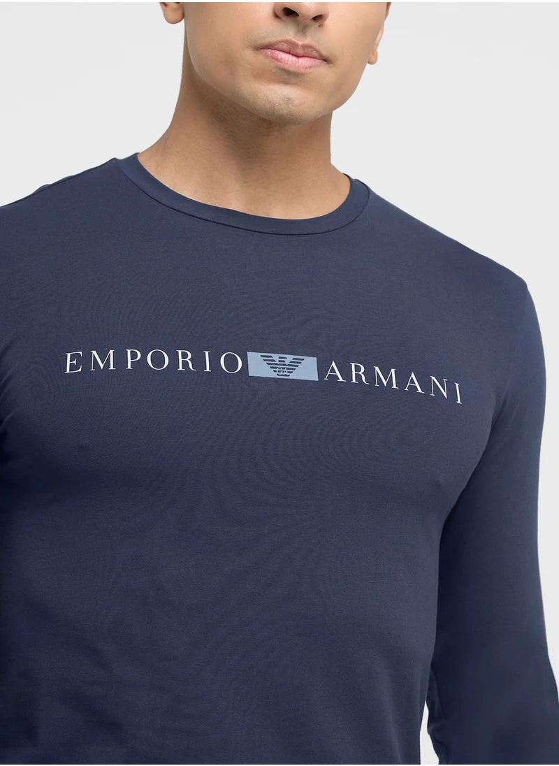 EMPORIO ARMANI Logo Crew Neck T-Shirt