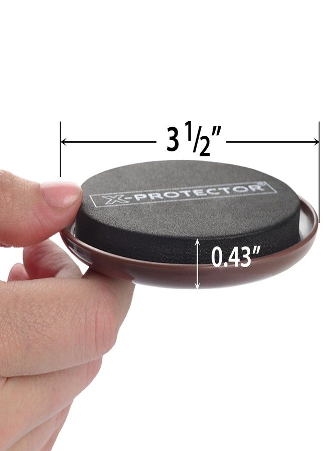 X-Protector Furniture Sliders for Carpet X-PROTECTOR - 8 PCS Best Heavy Moving Pads 3 1/2" - Sliders for Furniture. Move Your Furniture Easy with Reusable Furniture Movers Sliders for Carpets! - Image 2