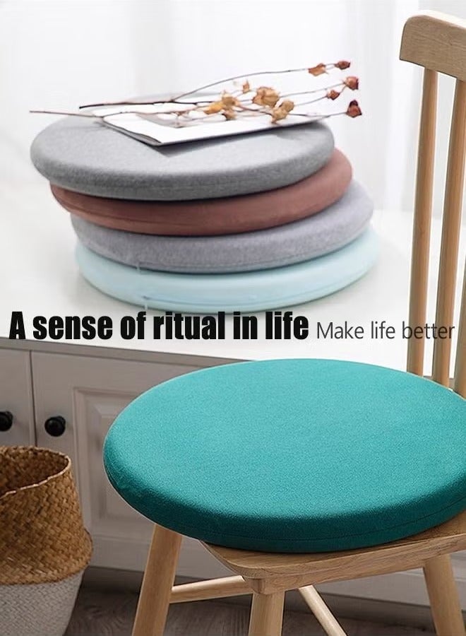 15.7in Round Memory Foam Seat Cushion with Healthy Cycle - Small Floor Mat with Comfortable and Breathable - Office Chair Cushion for Relief Pain - Image 4