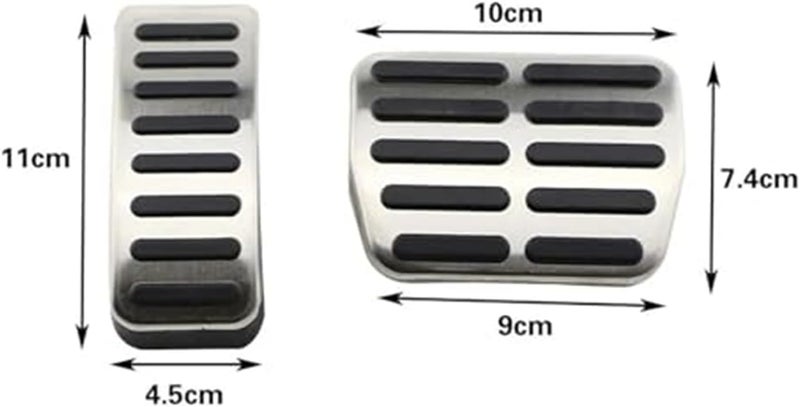 QASULER Clutch Pedal Pad Set for VW Models - Image 3