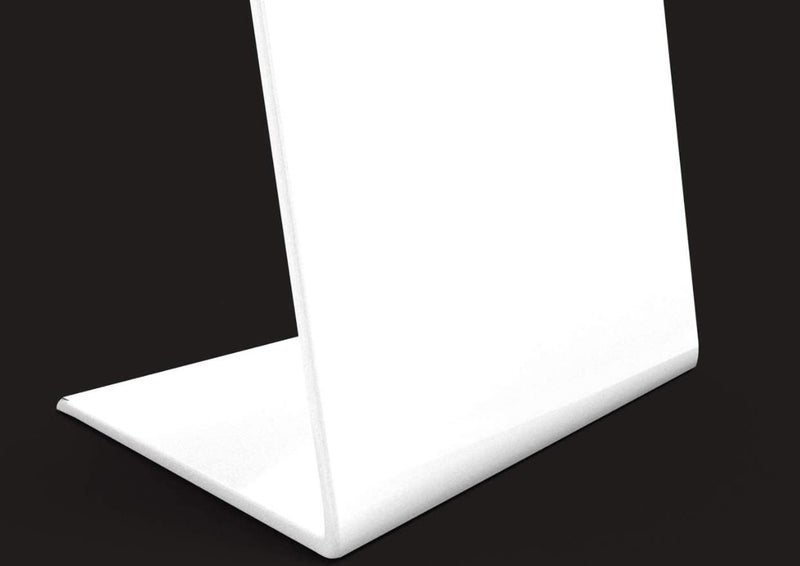 CPI 4 X 6 Inch (A6) White Acrylic QR Bar Code Stand, L Shape Paper Holder Display, Perfect for Restaurants, Promotions, Photo Frames for BHIM, PhonePe, Google Pay (Pack of 10) - Image 2