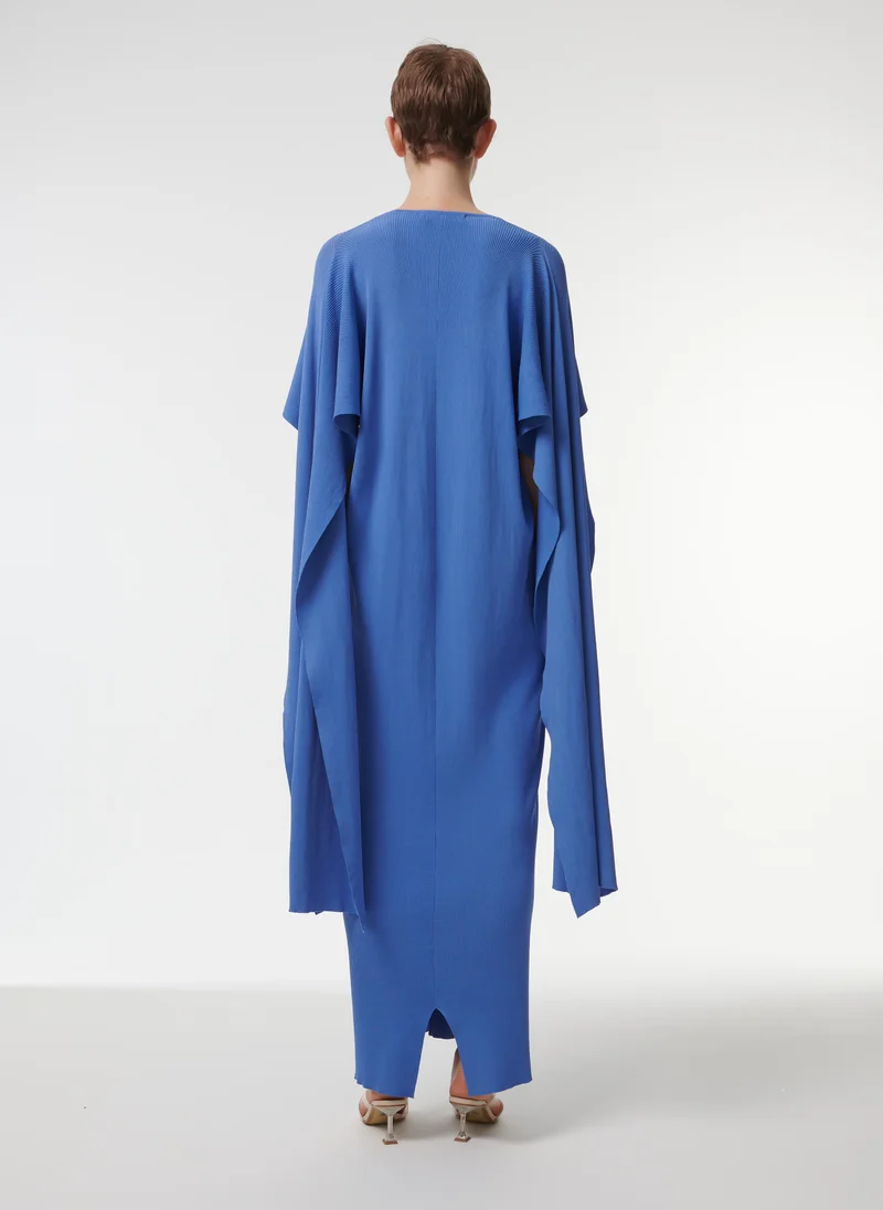 leem Ribbed Knitted Kaftan