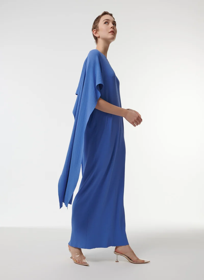 leem Ribbed Knitted Kaftan