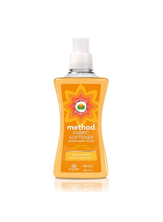 Method Fabric Softener; Ginger Mango; 53.5 Ounces; 45 Loads; 1 pack; Packaging May Vary