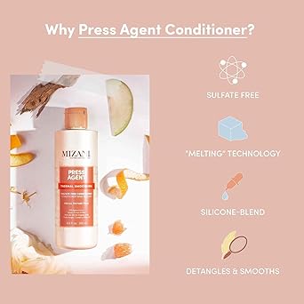 Mizani بلسم ميزاني المهدئ تركيبة مرطبة ومفككة للشعر تحضر الشعر للتصفيف الحراري مدعوم بزيت الأركان ومستخلص الأغاف خالي من الكبريتات بلسم مهدئ 250 مل - Image 4