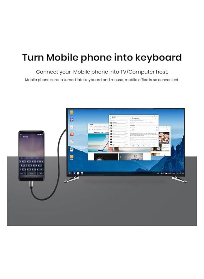 Mowsil USB C to HDMI Cable 2M,USB 3.1 Type C Thunderbolt 3 to HDMI 4K 60Hz UHD Adapter Compatible - Image 2