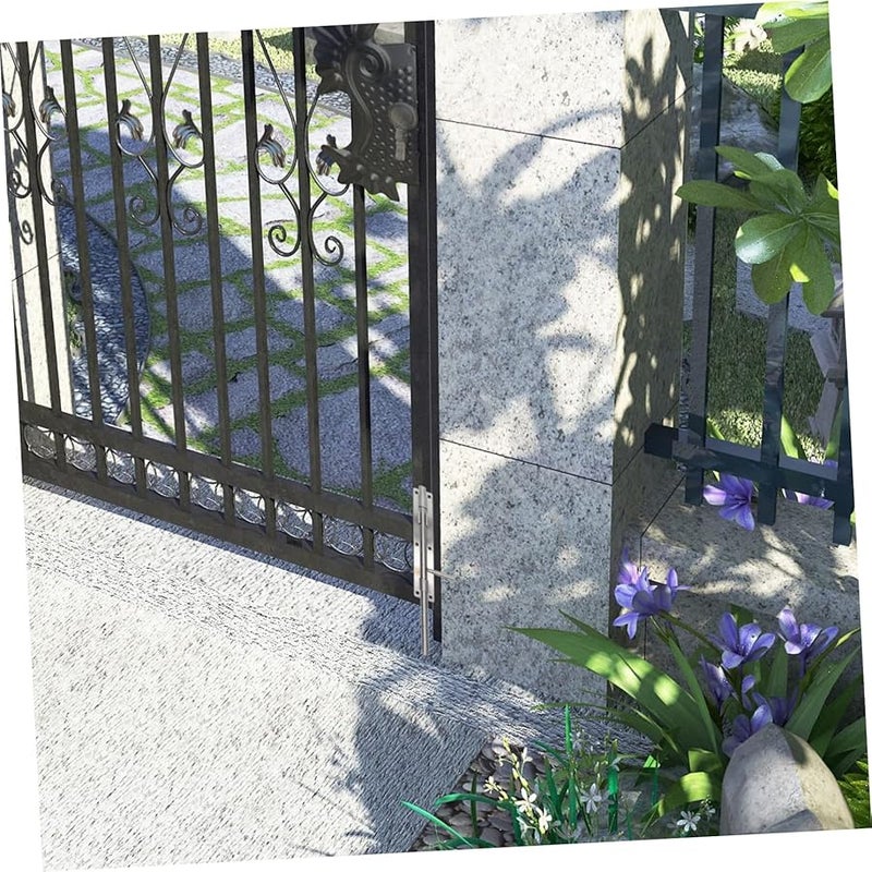 أقفال بوابات الأسوار الحديدية الخارجية من الفولاذ المقاوم للصدأ - مزلاج قوي وسهل التركيب - Image 5