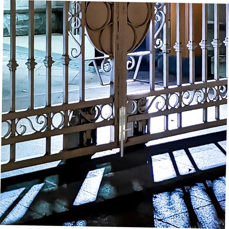 أقفال بوابات الأسوار الحديدية الخارجية من الفولاذ المقاوم للصدأ - مزلاج قوي وسهل التركيب - Image 3