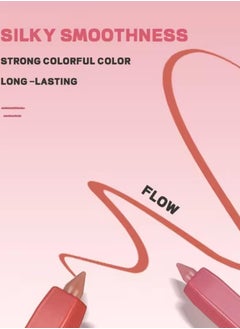 pudaier 12 Colors Lipstick and Lippie Pencil Set with 3Pcs Sharpener Soft 12Pcs Lip Liner Set Pencil Easy to Use Lip Makeup Waterproof Long Lasting Lipstick Set Full Color Lipliner Pencil Matte  - Image 2