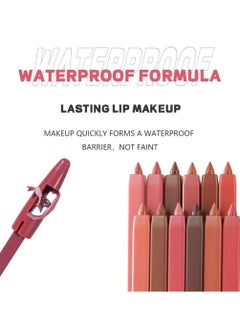 pudaier 12 Colors Lipstick and Lippie Pencil Set with 3Pcs Sharpener Soft 12Pcs Lip Liner Set Pencil Easy to Use Lip Makeup Waterproof Long Lasting Lipstick Set Full Color Lipliner Pencil Matte  - Image 3