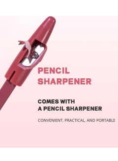 pudaier 12 Colors Lipstick and Lippie Pencil Set with 3Pcs Sharpener Soft 12Pcs Lip Liner Set Pencil Easy to Use Lip Makeup Waterproof Long Lasting Lipstick Set Full Color Lipliner Pencil Matte  - Image 4