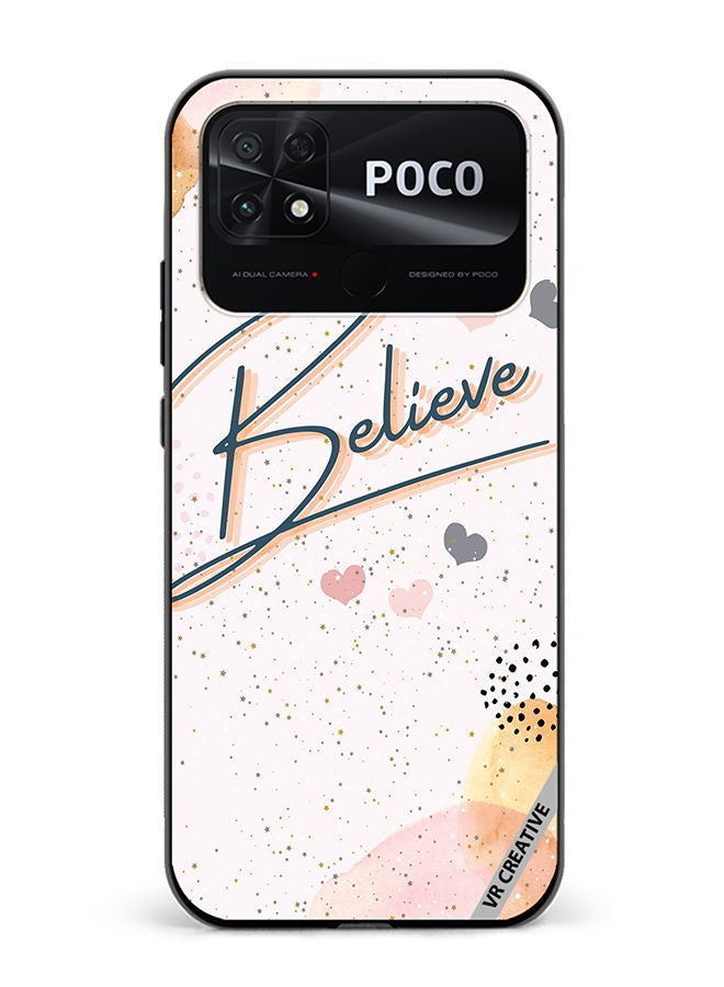 VR CREATIVE Protective Case Cover For Xiaomi Poco C40 Believe Design Multicolour - Image 1