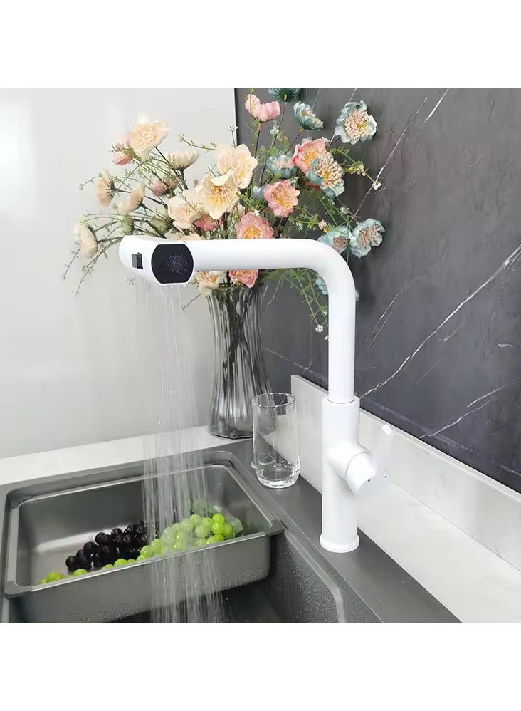 D&N Waterfall Design Kitchen Sink Faucet 3 Function Sprayer Single Lever Pull Out Sink Mixer Taps For Kitchen - Image 3