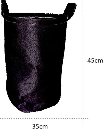 Vip Home Concept Vip Laundry Basket Double Layer Fabric Foldable Basket - Black Feather