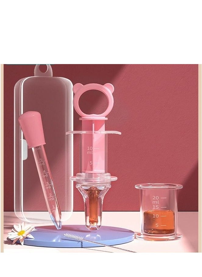 ميكسد - 4 PCS Baby Medicine Feeder Dispenser and Silicone Infant Dropper Toddler Oral Feeding Syringe for Medicine/Water/Juice - Image 1