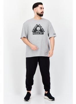 Reebok Men Sportswear Fit Short Sleeves Outdoor T-Shirt, Grey  - Image 2