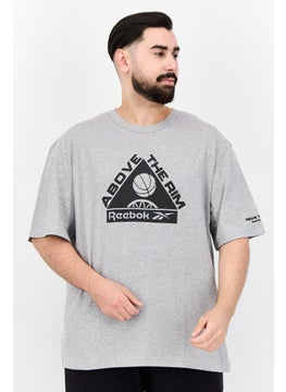Reebok Men Sportswear Fit Short Sleeves Outdoor T-Shirt, Grey  - Image 1