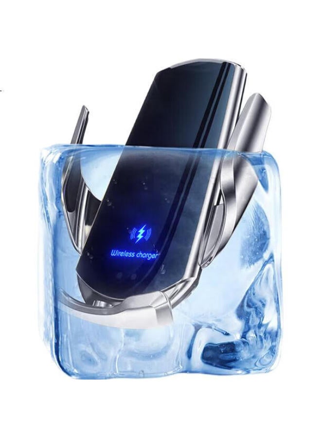 Ornaments Huashi Car Mount Wireless Charger Car Charger Navigation Buckle Automatic Induction Fixer - Image 1