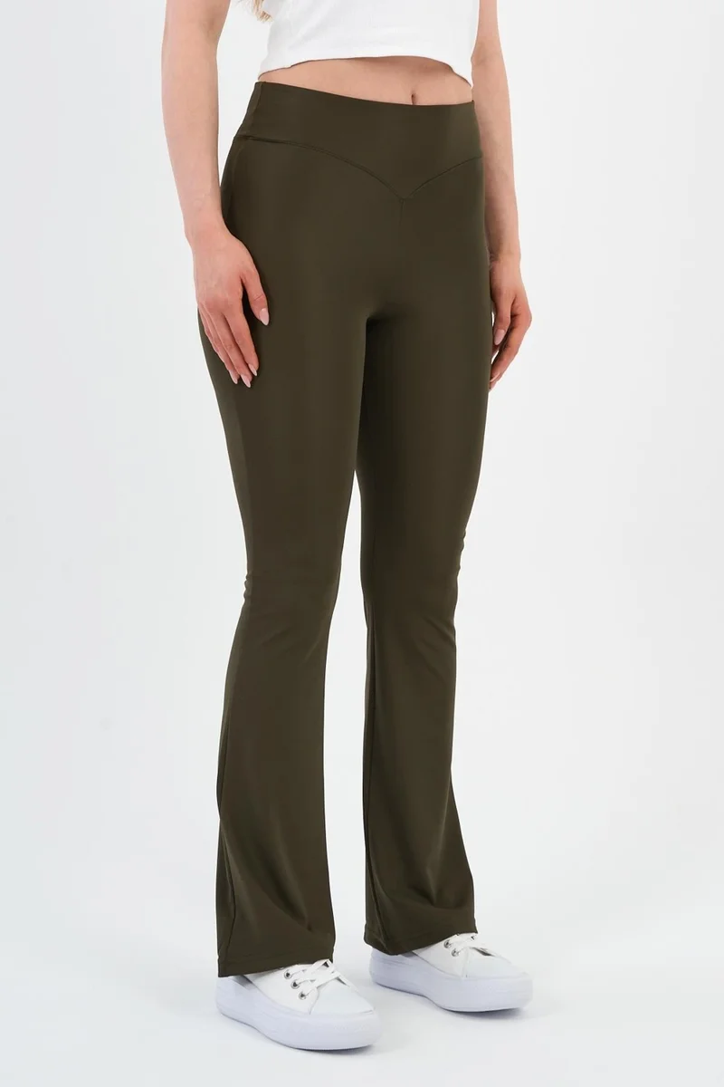 Alexander Gardi Alexandergardi High Waist Flared Leggings (B24-0010-WN)
