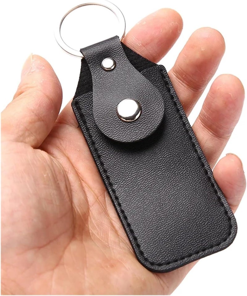 16 Pcs Leather Key Ring Case for USB Drive, Portable Bag Offering Double Protection & Organization As A Stylish Tech Accessory(Coffee) - Image 4