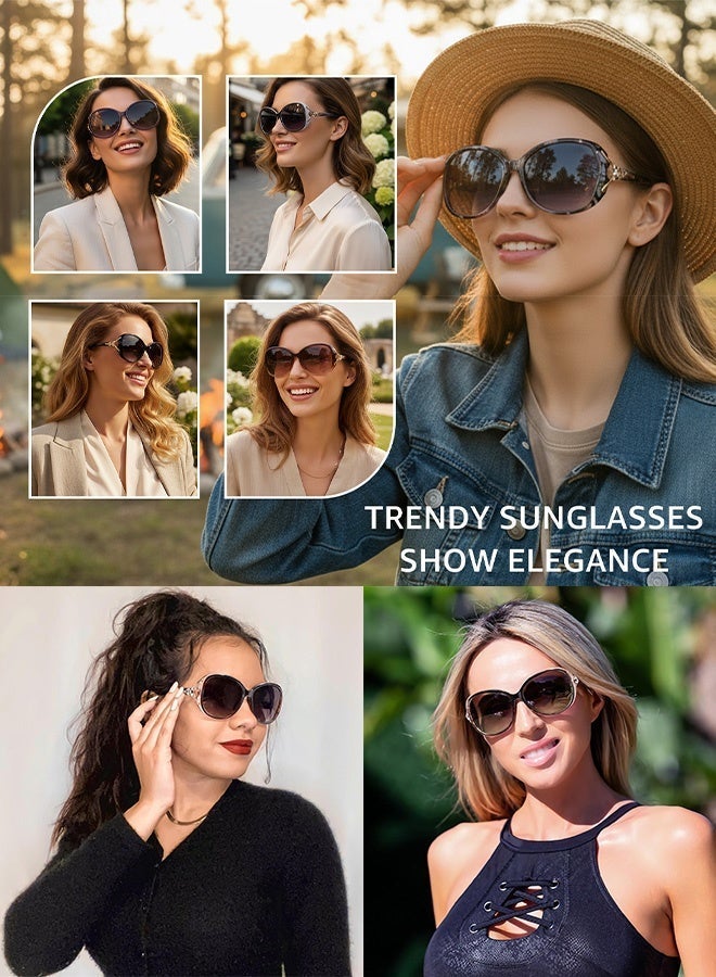 CIKJUK Sunglasses Women Trendy Design Sun Glasses Oversized Women's Men Sunglass Fashion Sun Glas UV Protection Shades Brown - Image 5