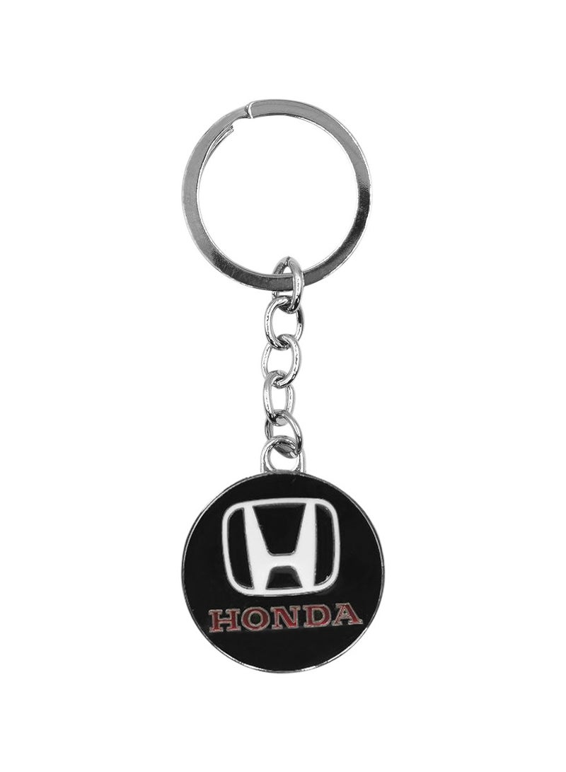 هوندا ميدالية مفاتيح معدنية، ميدالية مفاتيح بشعار سيارة هوندا، حلقة مفاتيح للسيارة. - Image 1