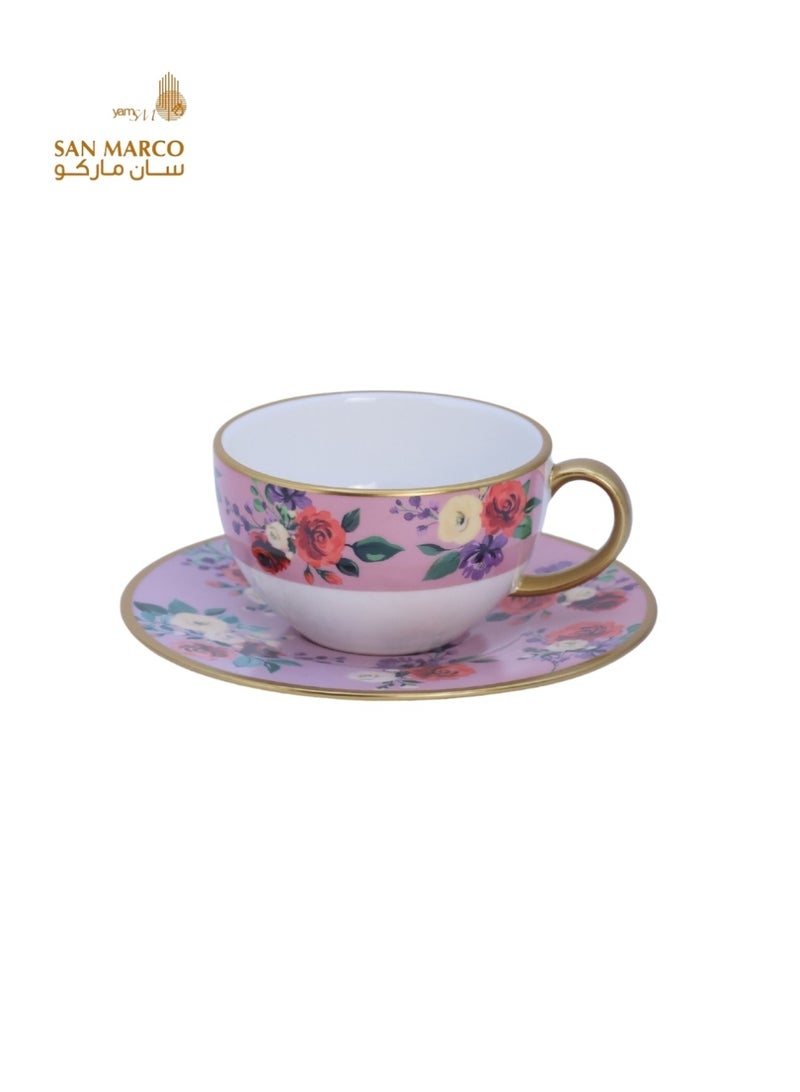 San Marco Rose Garden Luxury Tea Set – 12 Pieces - Image 4