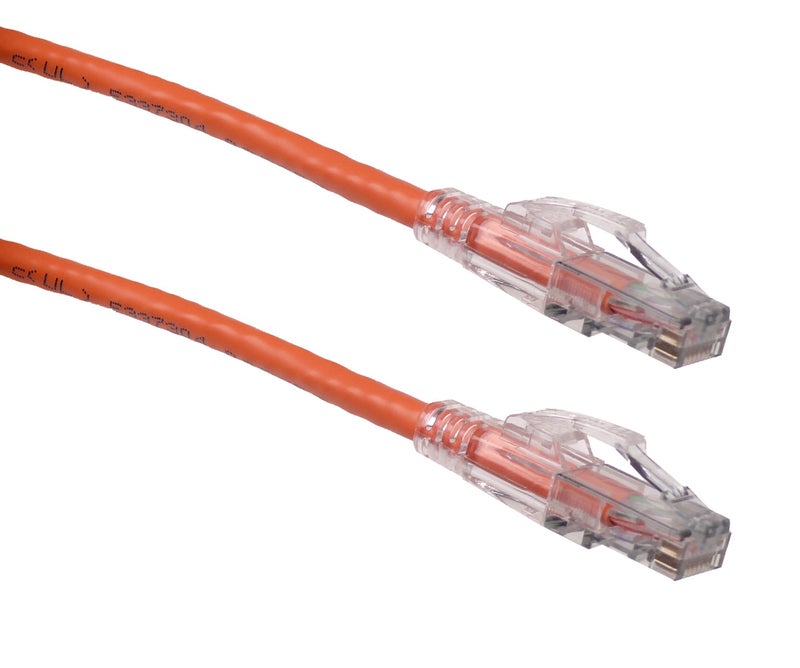 NTW 1 Ft. Lockable CAT6 Patented net-Lock RJ45 Ethernet Network Patch Cable (UTP), Snagless, ORANGE - Image 2