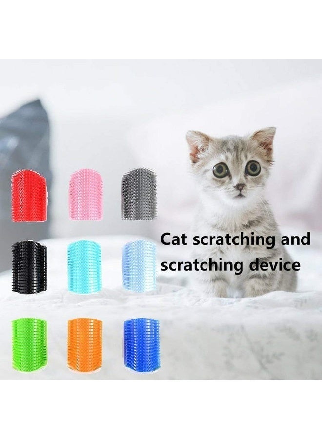 Wall Mounted Cat Grooming & Self Scratcher Brush – Catnip Cat Massage Comb with 4 Double-Sided Tape Pieces and 4 Screws - Image 4