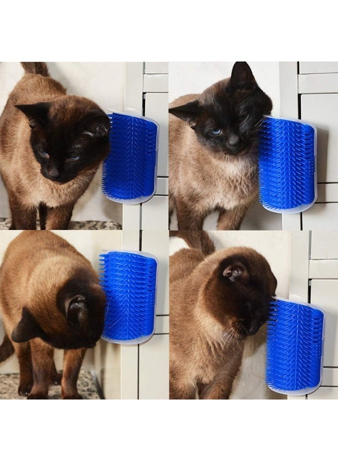 Wall Mounted Cat Grooming & Self Scratcher Brush – Catnip Cat Massage Comb with 4 Double-Sided Tape Pieces and 4 Screws - Image 3