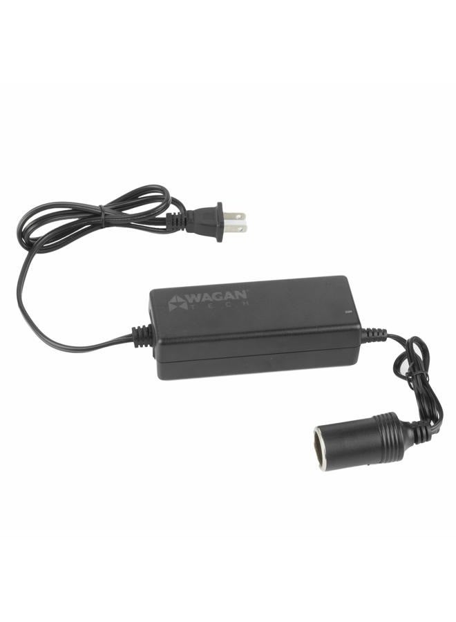 WAGAN 5 Amp AC to DC Power Adapter, 110V AC to 12V DC Car Cigarette Lighter Socket, 5A Power Converter, UL Listed - Image 1