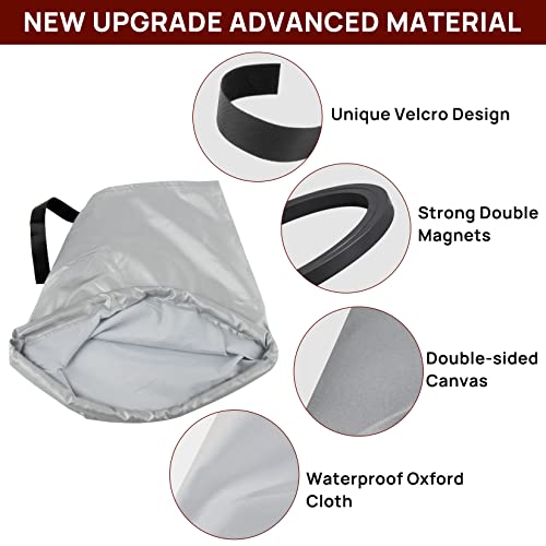 psler غطاء شاحن السيارة الكهربائية، غطاء قابس شاحن EV بملصق مغناطيسي لمعظم السيارات الكهربائية، مقاوم للماء، حماية من الشمس والأشعة فوق البنفسجية، المطر، الثلج، جميع أحوال الطقس (فضي) - Image 4