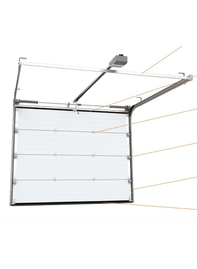 Motorized Sectional Garage Door 4.00m x 2.00m – 40mm Insulated Panels – Made in Europe – Aludoors Systems - Image 4