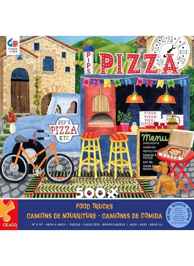 Ceaco Ceaco - Food Trucks - Pip's Pizza Truck - 500 Piece Jigsaw Puzzle  - Image 1