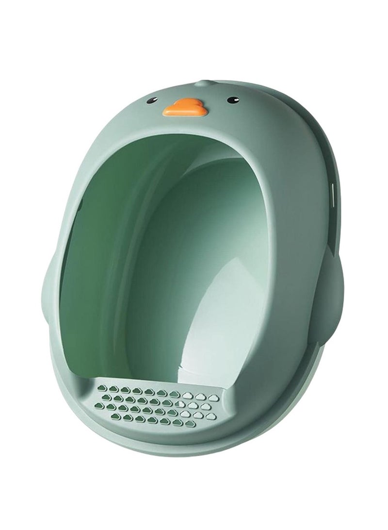 Duck Shape Cat Litter Box Semi Enclosed Anti Splashing Easy Cleaning Durable Cat Potty Pan Kitten Sandbox Pet Bedpan - Image 1